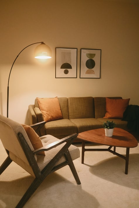 Mid Century Modern house decor takes advantage of clean lines, geometric shapes