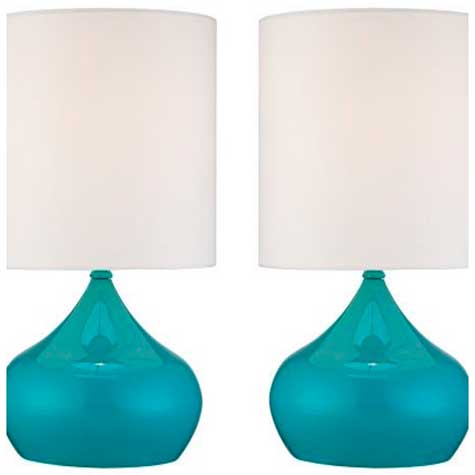 Blue Organic Form Lamps