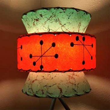 What does a mid century modern lamp look like?
