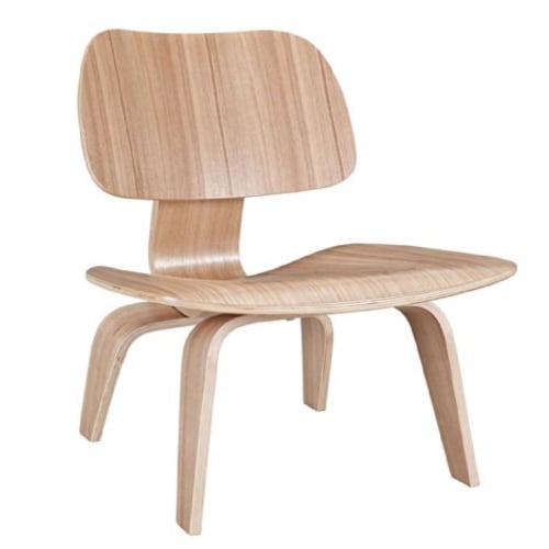 Replica of Eames famous organic shaped plywood chair