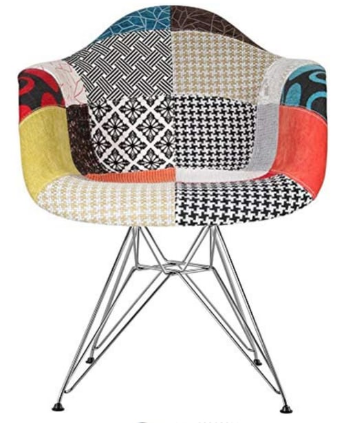 Eames era - Mid Century Modern - Fabric Arm Chair
